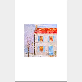 Winter. House On The Outskirts Posters and Art